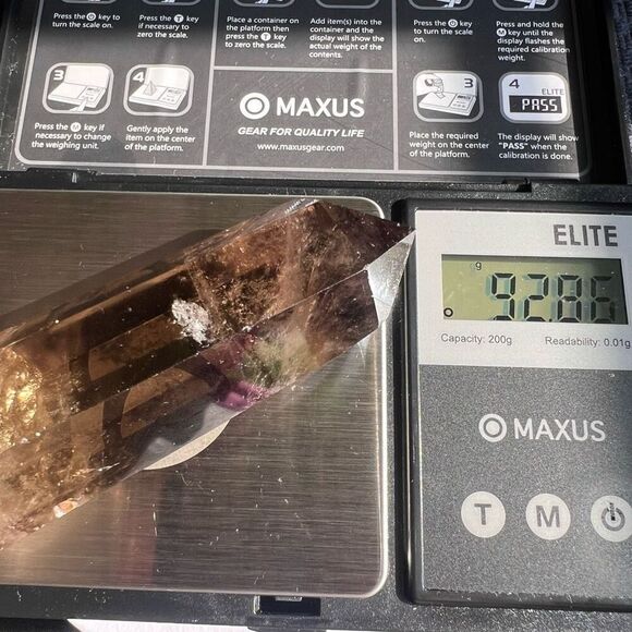 Rainbow Smoky Quartz Crystal Tower (#9) - Picture 10 of 13